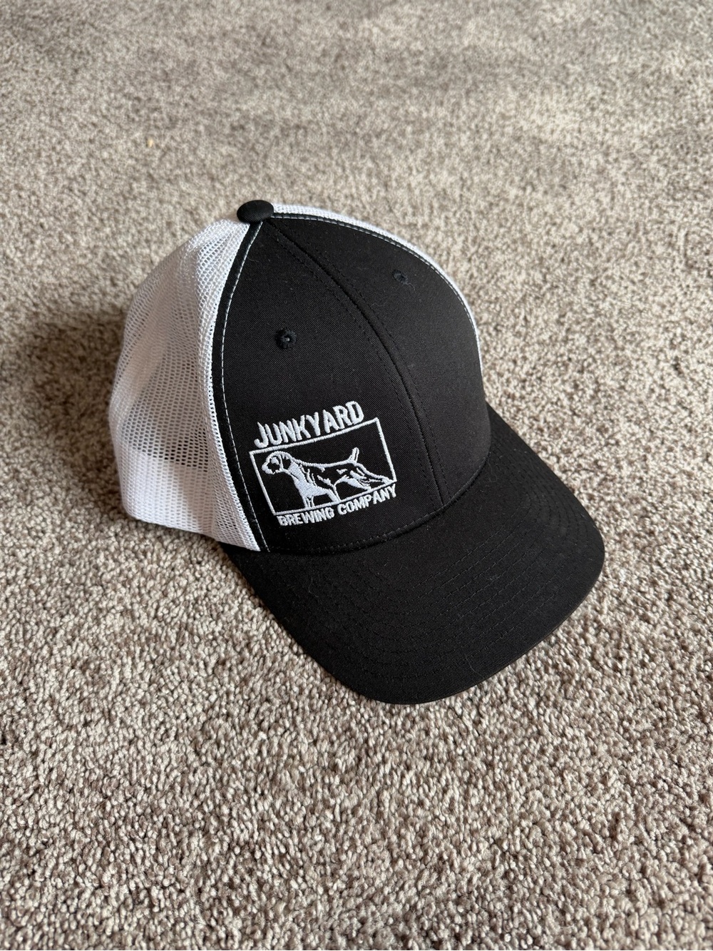The Classic Black and White Mesh Trucker Hat
